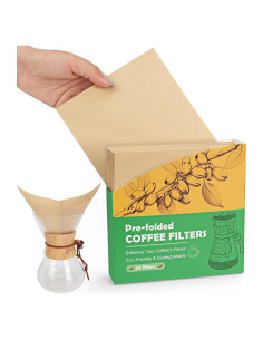 Filtros de café desechables YQL 50 unidades 15x15cm