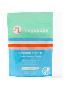 Toallitas de Ducha Megababe Pepino y Menta 10 Unidades