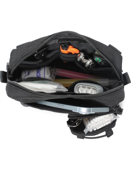 Bolsa Administrativa Horizontal Molle Lemubeane Táctica 23.9x15cm