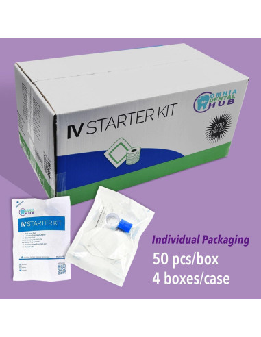 Kit de Inicio IV Estéril Omnia ONE - 50 PCs para Inserción Médica