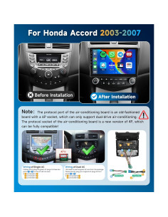 Radio de Coche Android 10.1" METEESER para Honda Accord 2003-2007 2