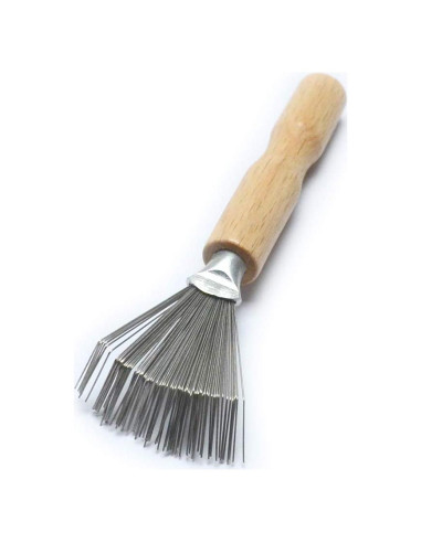 Rastrillo de Alambre Luwigs con Mango de Madera 11.43 cm