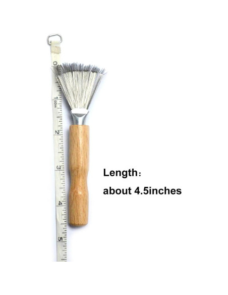 Rastrillo de Alambre Luwigs con Mango de Madera 11.43 cm