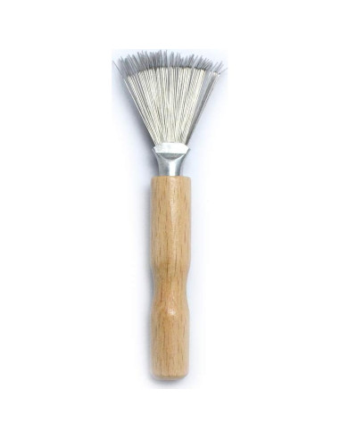 Rastrillo de Alambre Luwigs con Mango de Madera 11.43 cm