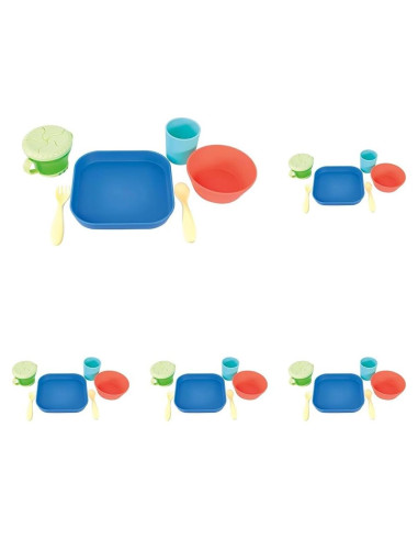 Juego de Vajilla para Niños Nuby - 6 Piezas - 12+ Meses