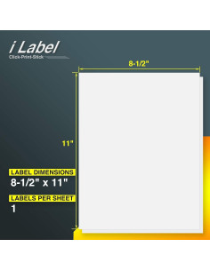 Papel de Etiquetas Completo BETCKEY 21.6x27.9 cm Mate 100 Hojas 2