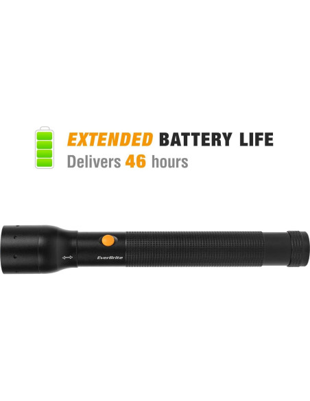 Linterna Táctica Ultra Brillante EverBrite 900 Lúmenes Zoomable