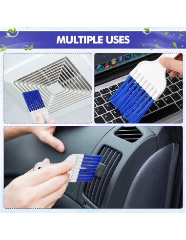 Boao 6 Cepillos de Limpieza para Aire Acondicionado Azul