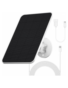 Panel Solar Rhorawill 5V 4W para Cámara eufy, Impermeable IP65