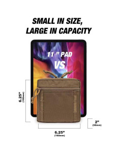 Bolsa Táctica Compacta TSPRO EDC 16x16cm Negro 2