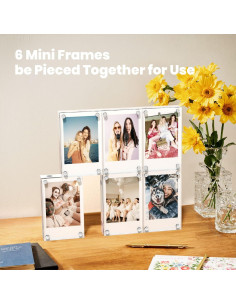 Marco de Foto 2x3" NIUBEE Acrílico Magnético 6 Paquetes 2