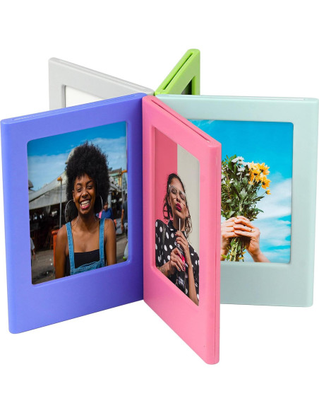 10 Marcos de Foto Magnéticos Coloridos QUEEN3C 8.8x6.5 cm