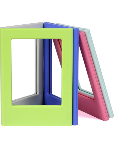 10 Marcos de Foto Magnéticos Coloridos QUEEN3C 8.8x6.5 cm