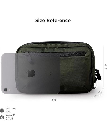 ALPAKA Elements Tech Case Max Verde Oscuro - Organizador EDC