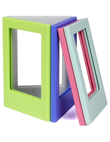 10 Marcos de Foto Magnéticos Coloridos QUEEN3C 8.8x6.5 cm