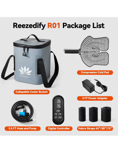 Máquina de Hielo Reezedify R01 para Rodilla y Hombro - Terapia Fría