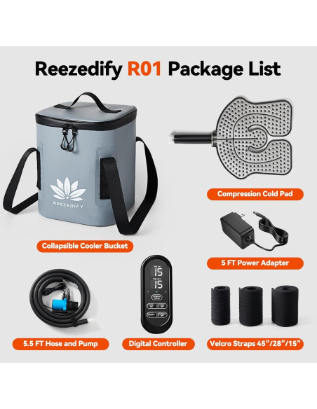 Máquina de Hielo Reezedify R01 para Rodilla y Hombro - Terapia Fría