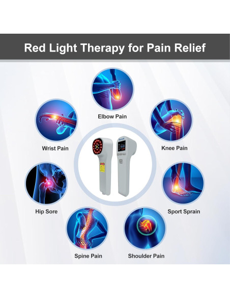 Dispositivo de Terapia de Luz Roja YOVECK 940nm 860nm 660nm