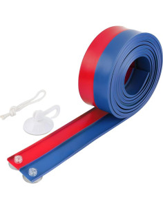 Juego de Pista de Carreras Flexible 4.57m LEEUDCOI Azul y Rojo 2
