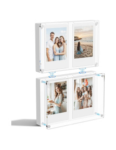Marco de Foto Acrílico Magnético NIUBEE 5x7.6 cm - 2 Piezas
