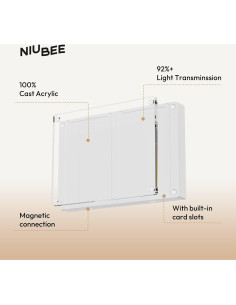 Marco de Foto Acrílico Magnético NIUBEE 5x7.6 cm - 2 Piezas 2