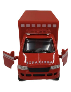 Ambulancia de Juguete KiNSMART 12.7 cm Metal Retroceso Rojo 2