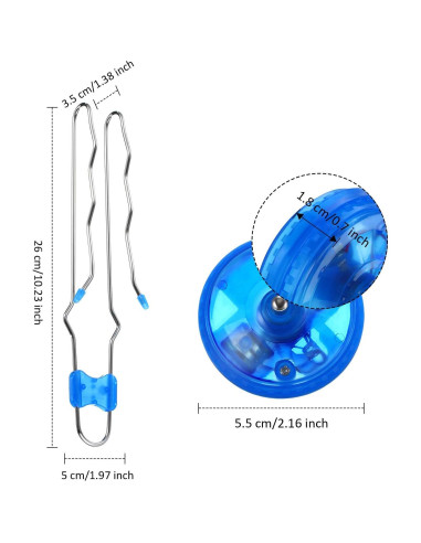 Gejoy Ruedas Giroscópicas Magnéticas Iluminadas 4 Pcs