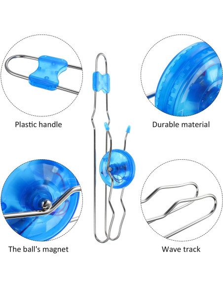 Gejoy Ruedas Giroscópicas Magnéticas Iluminadas 4 Pcs
