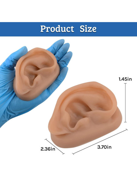 Modelo de Oído de Silicona SimCoach para Acupuntura y Piercing