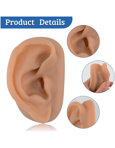 Modelo de Oído de Silicona SimCoach para Acupuntura y Piercing