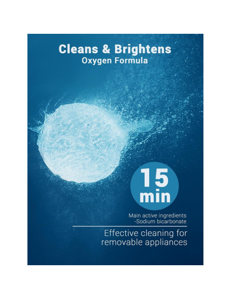 120 Tabletas Limpiadoras WRKLLY para Retenedores y Dentaduras