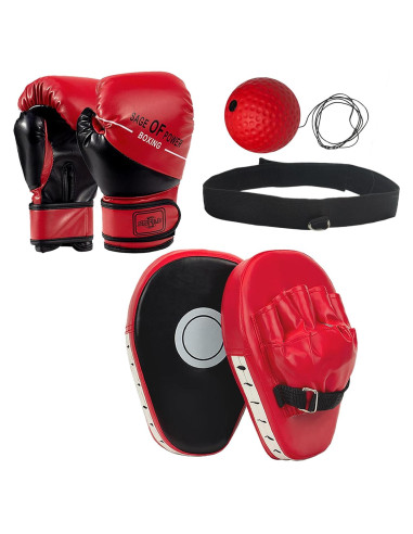 Juego de Guantes de Boxeo EUMAYES 6 oz para Niños 3-12 Años