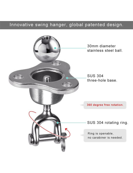 Soporte para Saco de Boxeo SELEWARE con Giro Silencioso
