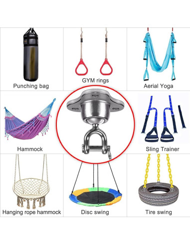 Soporte para Saco de Boxeo SELEWARE con Giro Silencioso