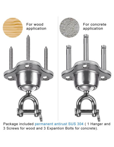 Soporte para Saco de Boxeo SELEWARE con Giro Silencioso