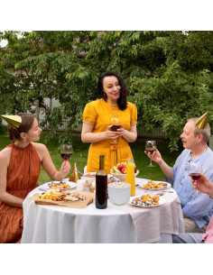 Vela Aromática de Vainilla 20oz 3 Mechas Calm-Life Blanca 2