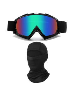 Gafas de Motocross Immoono con Balaclava Unisex - Negro