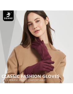 Guantes de Invierno Táctiles para Mujeres Dsane - Forrados de Franela 2