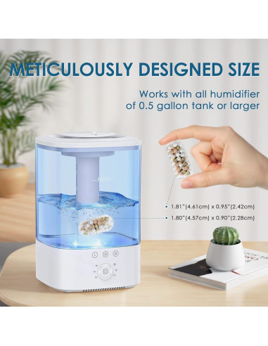 20 Cartuchos Limpiadores de Humidificador HSIAMEN 1.89L