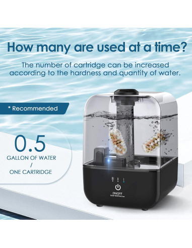 20 Cartuchos Limpiadores de Humidificador HSIAMEN 1.89L