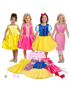 Conjunto de Disfraces de Princesa Gleamkid 13 en 1 para Niñas 3-6 Años
