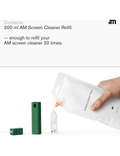 Botella de Recarga Limpiador de Pantallas AM 200ml Ecológica 2
