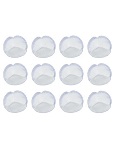 Protectores de Esquinas de Silicona GWOZI - 12 Pcs Transparentes