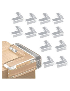 12 Protectores de Esquinas de Silicona Transparente Storite