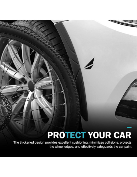 Tiras de Cejas de Neumático Opuweiy 39x3.8cm 2PCS Negro