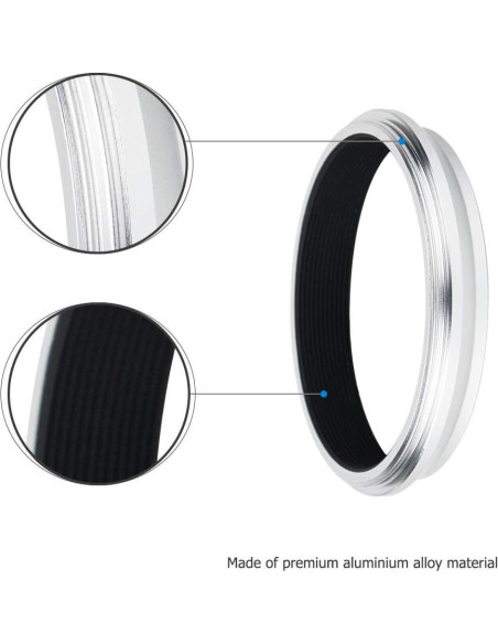 Parasol de Metal JJC con Anillo Adaptador 49mm para Fujifilm X100