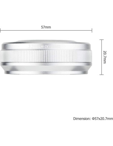 Parasol de Metal JJC con Anillo Adaptador 49mm para Fujifilm X100
