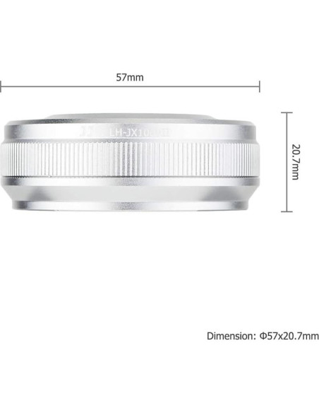 Parasol de Metal JJC con Anillo Adaptador 49mm para Fujifilm X100