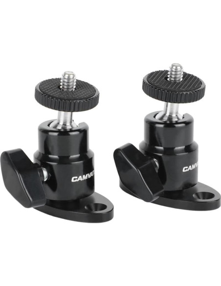 Cabezal Esférico Mini CAMVATE 1/4"-20 para Montaje en Techo