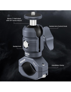 Kit de Soporte para Cámara KAPARNER KCB-8 Ajustable 0.87-1.26" 2